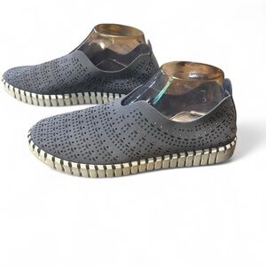 Ilse Jacobsen‎ Gray Loafers with Innovative Sole Design Size 9